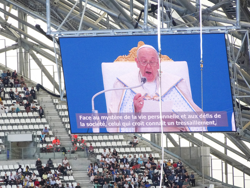Messe pape François Marseille 2023