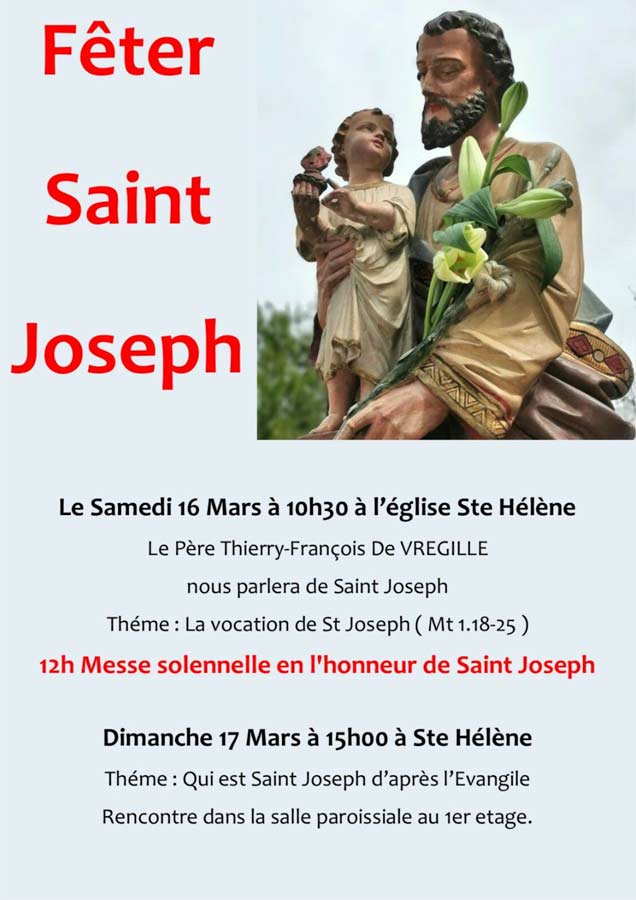 Fêter saint Joseph