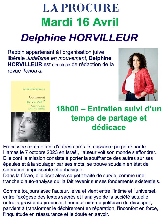 Delphine Horvilleur à Nice