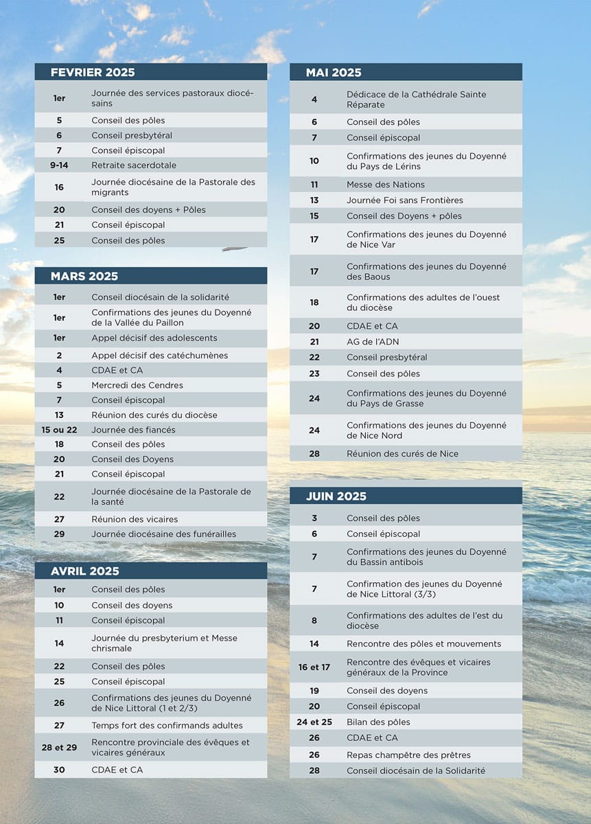 Agenda Pastoral 2024