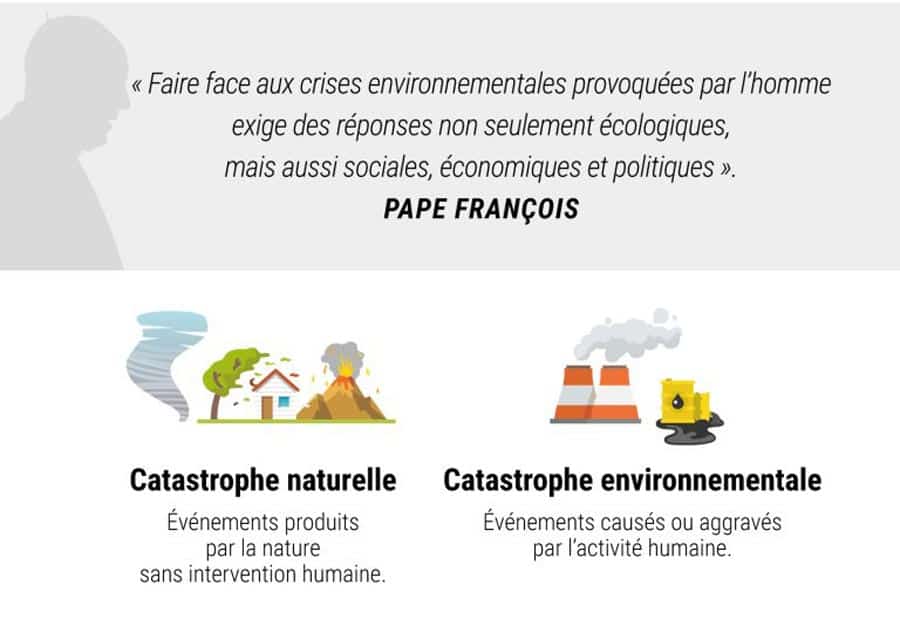 catastrophes cri de la terre pape