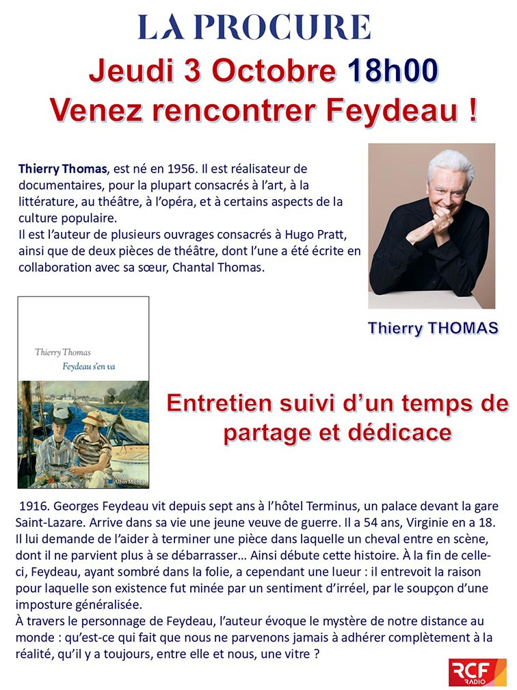 Conférence Feydeau s'en va