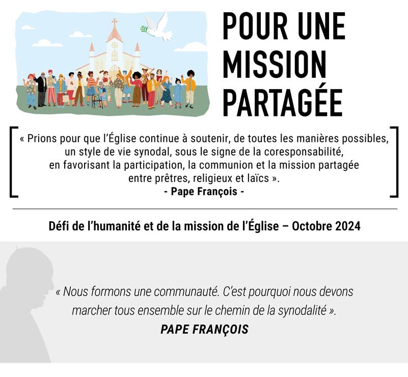 pape prière pour la mission partagée