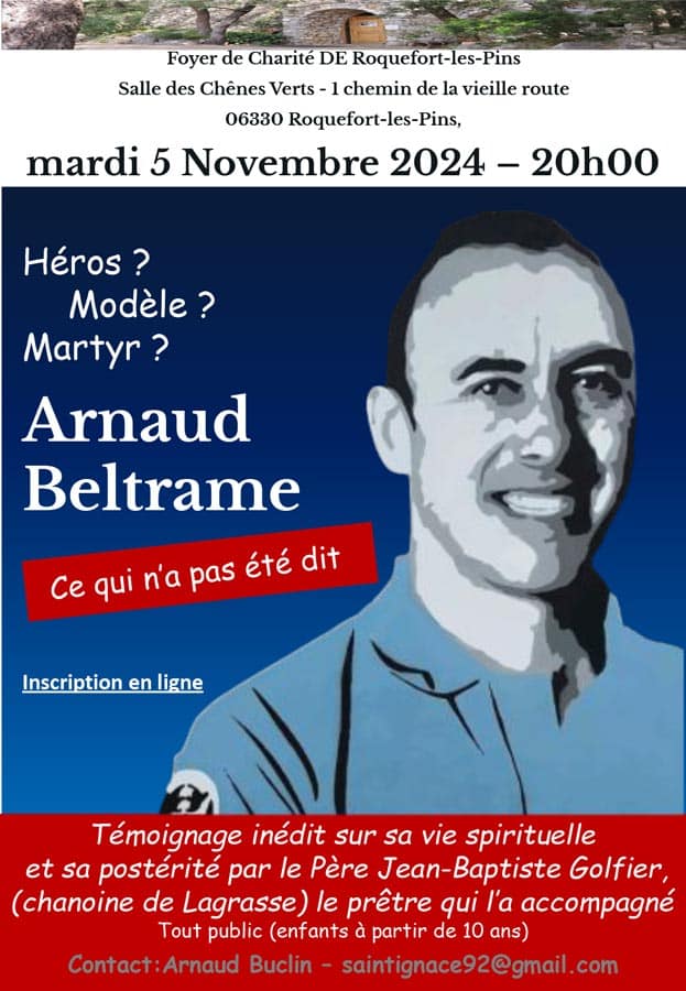 conférence sur Arnaud Beltrame