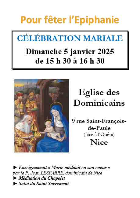 Célébration Mariale Épiphanie